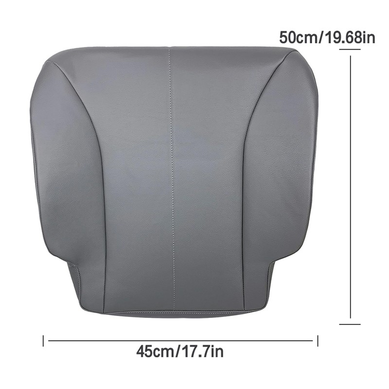 labwork Front Driver Side Bottom Gray Artificial Leather Seat Cover
