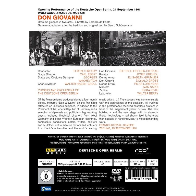 Mozart - Don Giovanni [2 DVDs]