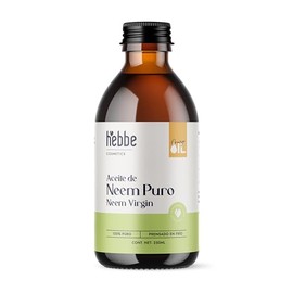 HEBBE - Aceite de Neem | Mejora, Repara y Protege la Piel | Promueve la Síntesis de Colágeno y Ayuda en el Tratamiento del Acné Inflamatorio | Alivia el Picor de la Varicela | Contenido de 250 ml
