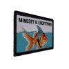 Mindset is Everything Think Big Fish Shark Patch Morale Hook
