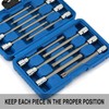 EMENTOL 12PCS 3/8" Drive Extra Long Torx Bit Socket Set,