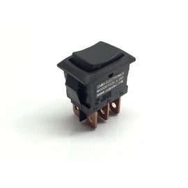 GAMA Electronics Mini 3 Position Double Pole On-Off-On Rocker Switch DPDT
