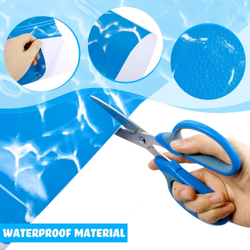 Nuanchu Vinyl Pool Liner Patch Self-Adhesive PVC Repair Patch for