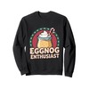 Eggnog Enthusiast Cute Christmas Drink Lover Holiday Sweatshirt