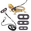 POLKASTORE Bearded Dragon Harness and Leash Adjustable(S,M,L, 3 Pack) -