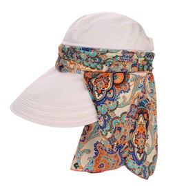 Summer Hat Polyester Floppy Hat Neck Protection Beach Hat Wide Sun Hat Removable Fishing Hat Women's Hiking Hat Foldable Leisure Hat Sun Protection Peaked Cap Breathable Garden Hat UV Protection Beach