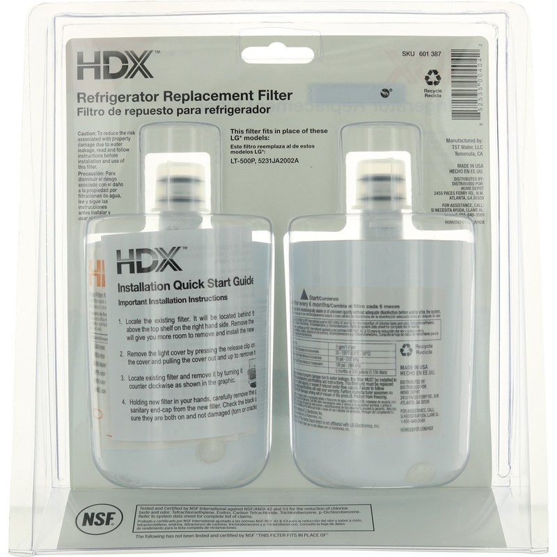 HDX FML-1 Replacement Water Filter / Purifier for LG Refrigerators