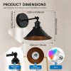 Battery Operated Wall Sconce, 2 Pack Dimmable Wireless LED Wall