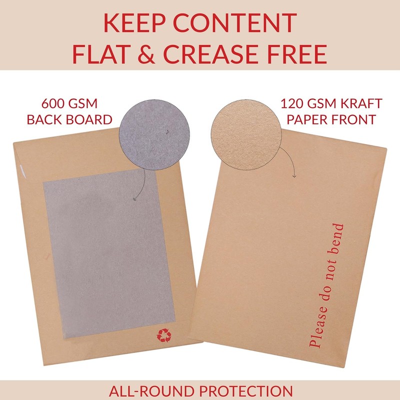 5 X A5/C5 Board Back Manila Envelopes. Please Do Not