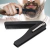 10Pcs Folding Comb Black Fine Teeth Durable Plastic Pocket Size