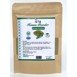 Henna Powder- Natural Moroccan Herbal Product Hair and Body Art Dye, Cure Hair and Skin, Contains Organic Acids Vitamin C and K