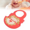 Baby Bib Washable Waterproof Superbib Reusable Infant Cartoon Feeding TowelRed