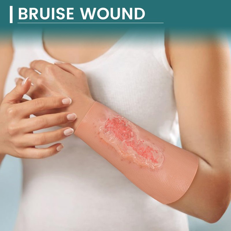 MedEduQuest Abrasion Wound Care Training Sleeve, Wound Packing Trainer for