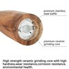 Wooden Salt and Pepper Grinder Set,Manual Salt and Pepper Mill,Acacia