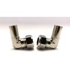 Greened House 90 Degree Elbow Radiator Valve 15mm (Pair) for
