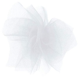 Offray Tulle Craft Ribbon, 6-Inch by 25-Yard Spool, White