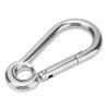 10Pcs Snap Hook Stainless Steel Safety Rope Spring Carabiner Hanging