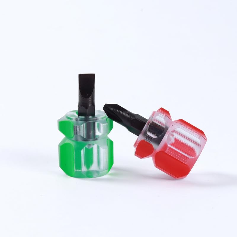 4 Pcs Mini Stubby Screwdriver Set - Ultra Short Pocket