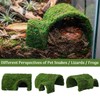 Hollima Reptile Tunnel Cave Hide, Handmade Shelter for Gecko Snake