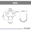 TERF® Traditional Victorian Polished Brass Sash Lift Heavy Duty Sash