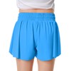 2 Packs Girls Flowy Shorts Butterfly Shorts for Kids with
