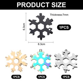 4 Pieces Snowflake Shaped Wrenches, Multifunctional Wrenches, Portable Tools, Stainless Steel Tools, Creative Tools