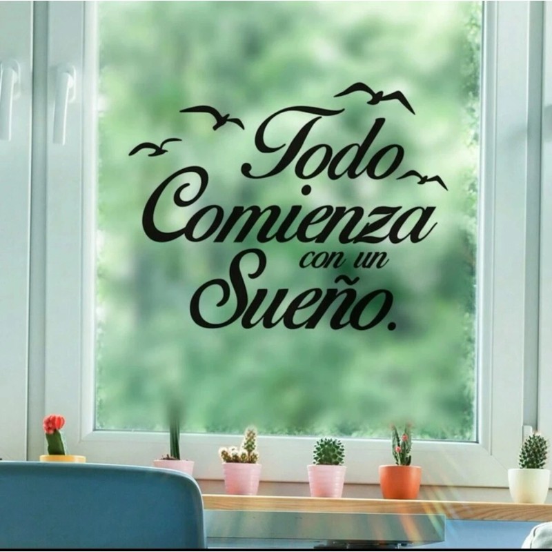 Decor Todo Comienza con un Sueno. Wall Decor / Home