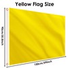 Solid Yellow Flag 5ft x 3ft, Large Big Yellow Flags