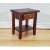 Handley House Dollhouse Side Table Night Stand with Drawer 1:12