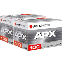 AgfaPhoto APX 100 135-36 AG6A1360-2 Negativfim B/W Pack of 2