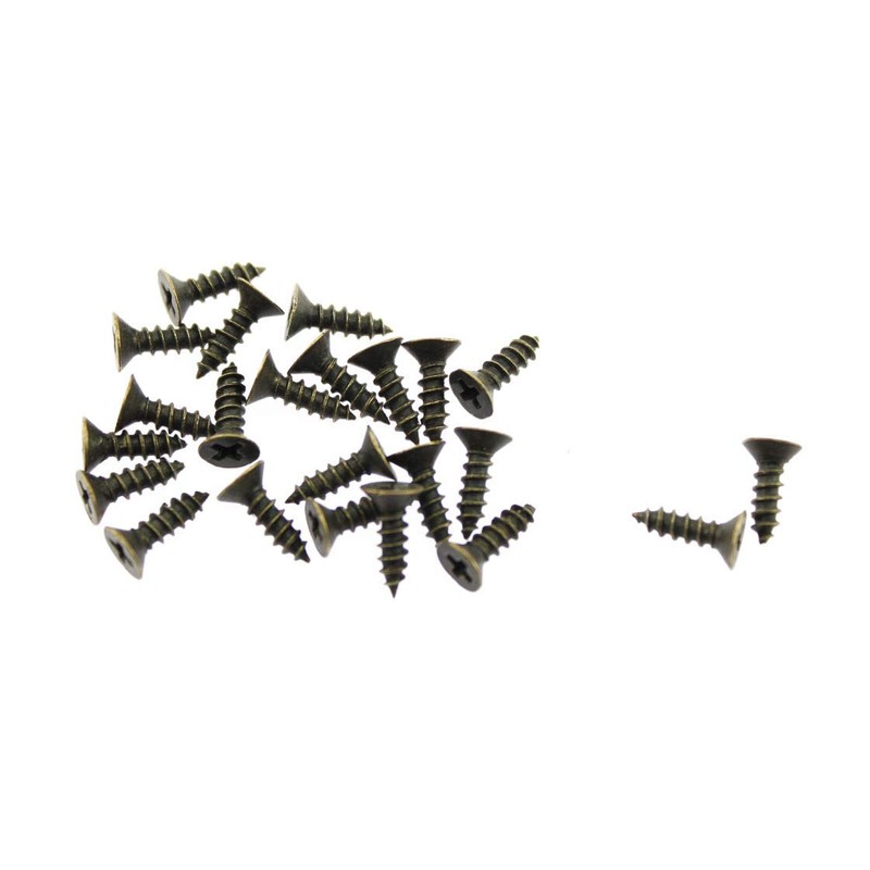 Olive-G 10 Pack Antique Retro Name Plate Bronze