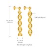SEIHOP DNA Double Helix Chemistry Science Molecule Biology Earrings 18K
