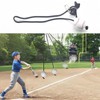 Baseball Batting Trainer, Elastic Rope Batting Training Equipment, Adjustable Practice