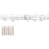 Ball Bearing Drawer Runners Slides H-35mm L- 400mm (1 Pair)