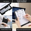 Meiikun Small Clipboard with Storage, A5 Plastic Clipboard with Pen