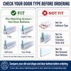 108-Inch Shower Door Bottom Seal Strip - Clear Silicone Replacement