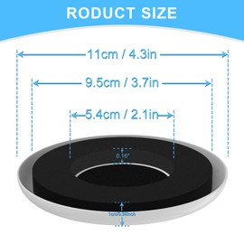 Upgrade Furniture Sliders, Furniture Sliders for Carpets, 16 PCS 4.3" Moving Pads with Anti-Slip Groove, Round Furniture Moving Sliders for Easy Move Bed Tables Cabinet Heavy Duty, Protect Carpets