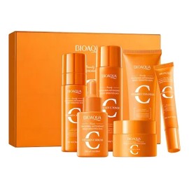 Kit Facial 6 Piezas Vitamina C Acido Con Hialuronico Bioaqua