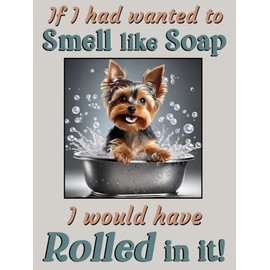 Yorkshire Terrier Yorkie pet dog funny flexible fridge magnet