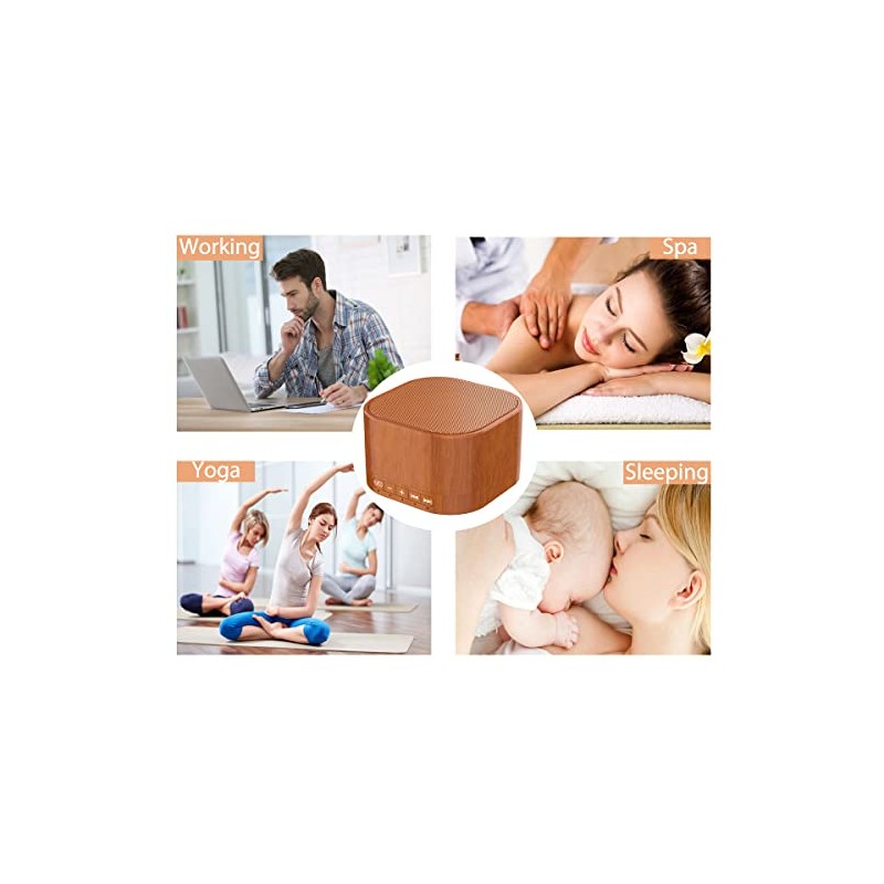 White Noise Machine plug-in Sound Machine with 20 Non Looping