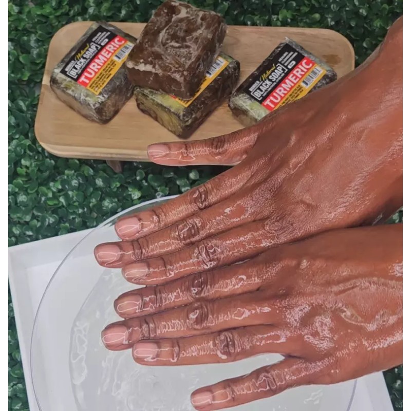 WONDERLOC Natural Black Soap with Turmeric 5 oz.