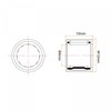 sourcing map 6pcs HK0810 Needle Roller Bearings 8mm Bore 12mm