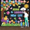 Pajean 112 Pcs Christian Spring Bulletin Board Decorations Classroom Religious
