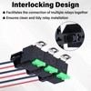 Sixzoo 3 PCS 4-Pin 12V Fuse Relay Switch Harness Set,