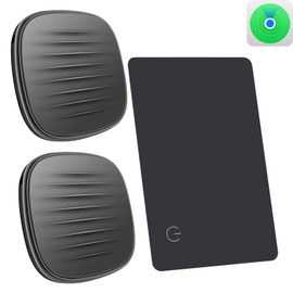 Key Finder & Wallet Tracker, Smart Tag Like Air Tag Tack Works with Find My (iOS Only), MFi Certified, Suitcase Tracker, Key Finder (2 Pieces) & Smart Card Tracker (Pack of 1)