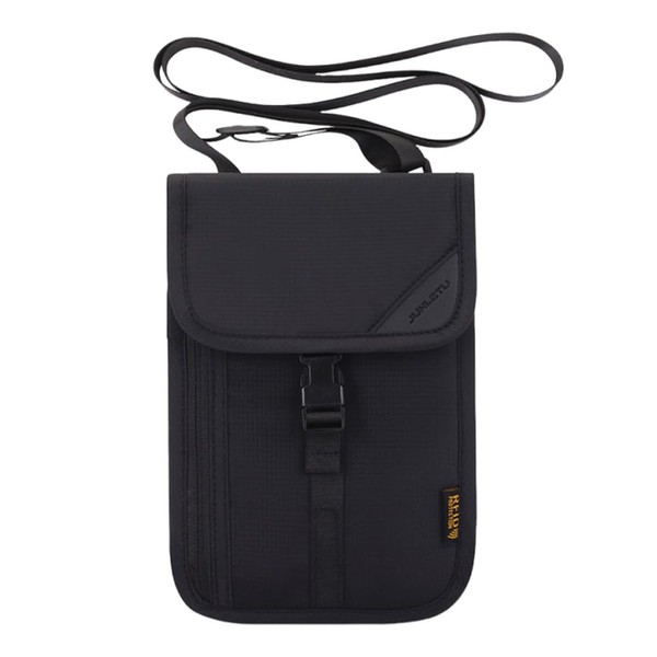 [QIKEJI] Passport Case, Neck Hanger, Anti-Theft Security Bag, Lightweight, Multifunctional,