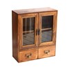 Primo Supply Wood Storage Cabinet with Clear Display Door -