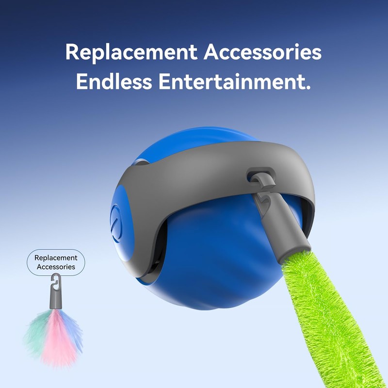 Petgravity Speedy Sprint Ball Toy for Cat Type-C Rechargeable Interactive