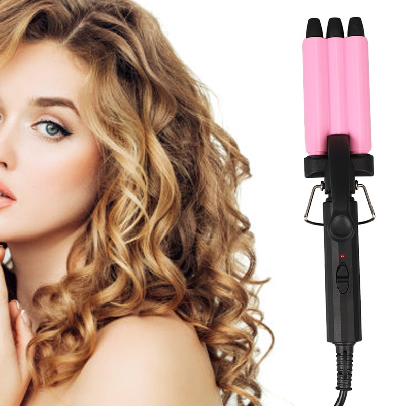 3 Barrel Curling Iron Wand Constant Temp 60S Fast Heating