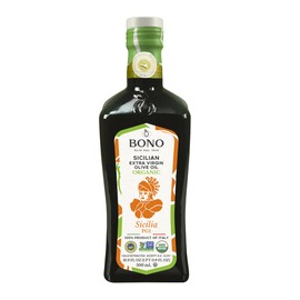 BONO Organic Sicilian PGI Extra Virgin Olive Oil, 16.9 Fl Oz – Cold Extracted – Biancolilla, Cerasuola & Nocellara del Belice Olives – USDA Organic, Non-GMO Project Verified – Fully Traceable Clean Label Project Purity Award Winner